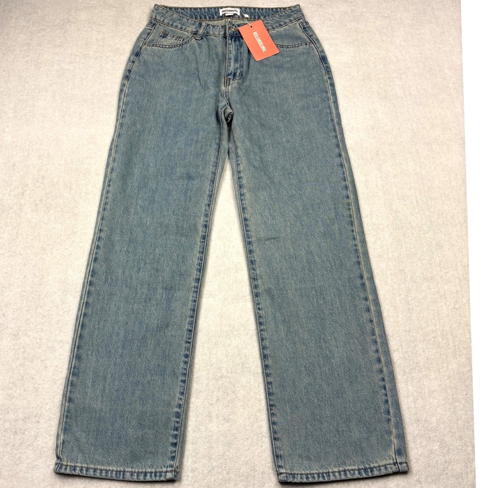 Thats So Fetch Jovie Jeans Womens 4 Light Wash High‎ Rise Straight Leg Denim NWT